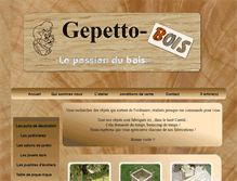 Tablet Screenshot of gepetto-bois.fr